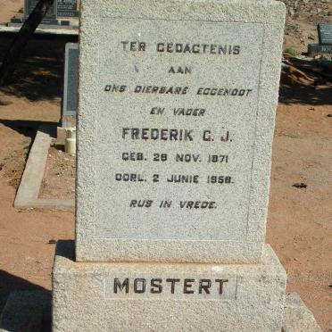 MOSTERT Frederik C.J. 1871-1958