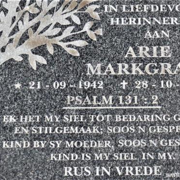 MARKGRAAF Arie 1942-2008