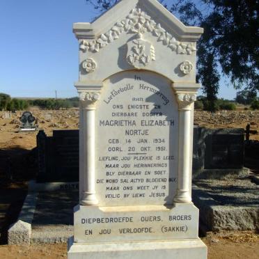 NORTJE Magrietha Elizabeth 1934-1951