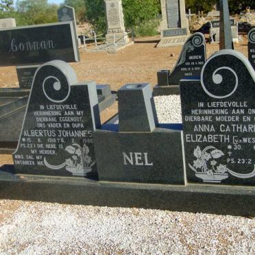 NEL Albertus Johannes 1918-1986 &amp; Anna Catharina Elizabeth V.D. WESTHUIZEN 1927-