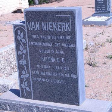NIEKERK Helena C.C., van 1897-1973