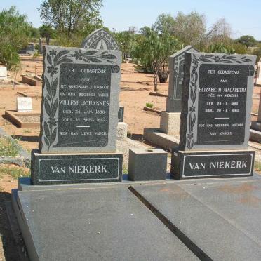 NIEKERK Willem Johannes, van 1880-1952 &amp; Elizabeth Margaretha VAN NIEKERK  1889-1960