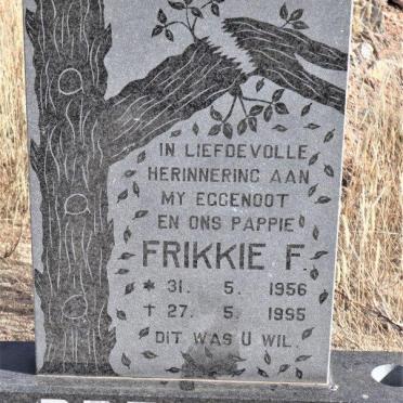 PRETORIUS Frikkie F. 1956-1995