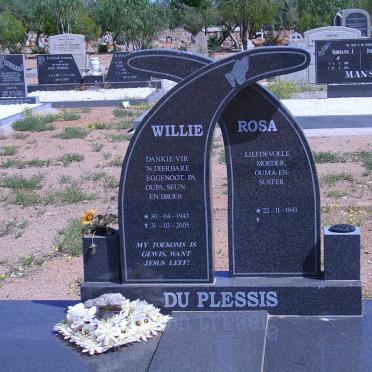 PLESSIS Willie, du 1943-2005 &amp; Rosa 1943-
