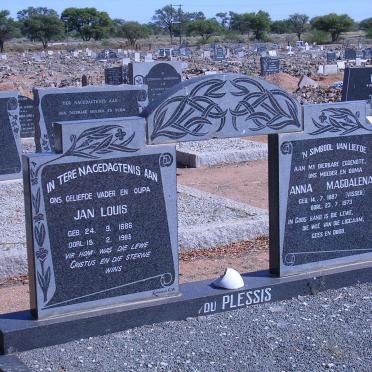 PLESSIS Jan Louis, du 1886-1983 &amp; Anna Magdalena VISSER 1887-1973