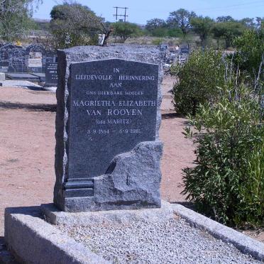 ROOYEN Magrietha Elizabeth, van geb. MARITZ 1884-1961