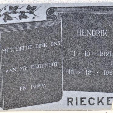 RIECKERT Hendrik 1921-1966