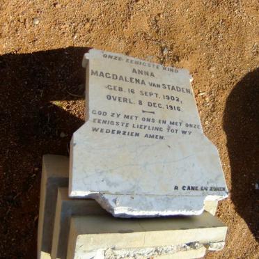 STADEN Anna Magdalena, van 1902-1916