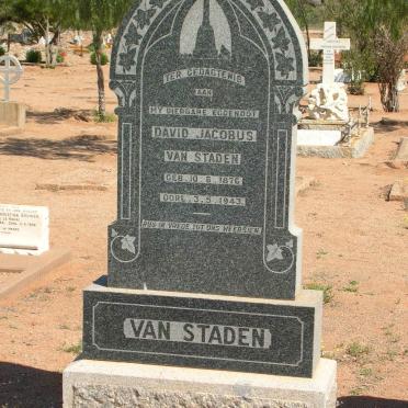 STADEN David Jacobus, van 1876-1943