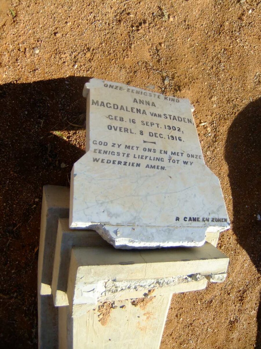 STADEN Anna Magdalena, van 1902-1916