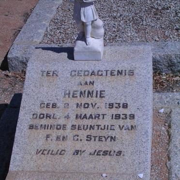 STEYN Hennie 1938-1939