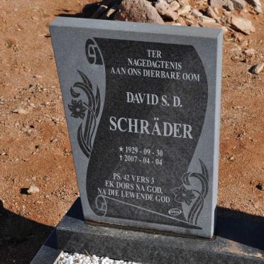 SCHRÄDER David S.D. 1929-2007