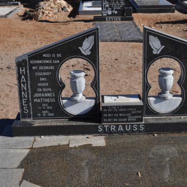 STRAUSS Johannes Mattheus 1921-1998