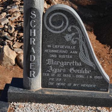 SCHRÄDER Margaretha Agnes Gouldie 1926-1989