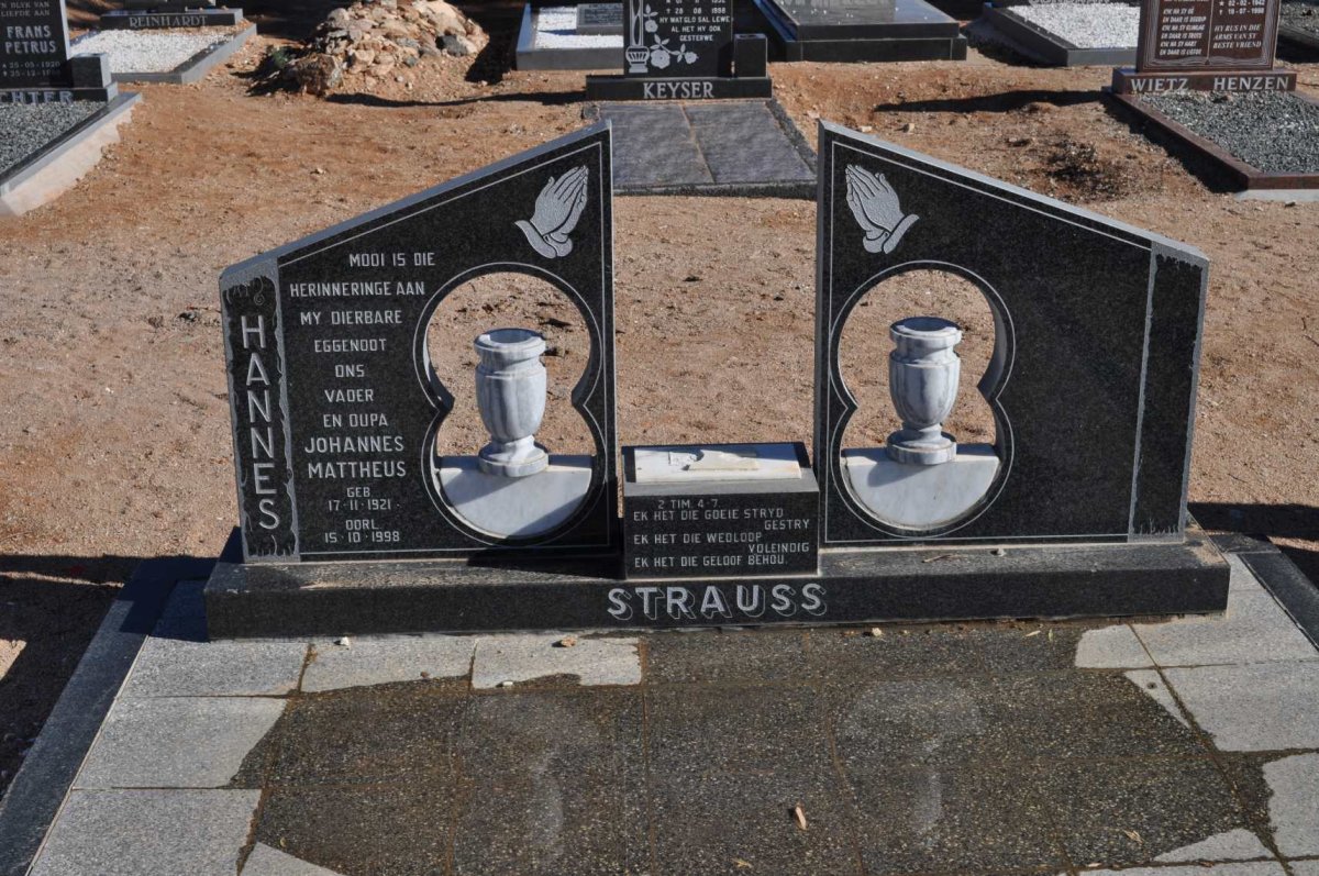 STRAUSS Johannes Mattheus 1921-1998