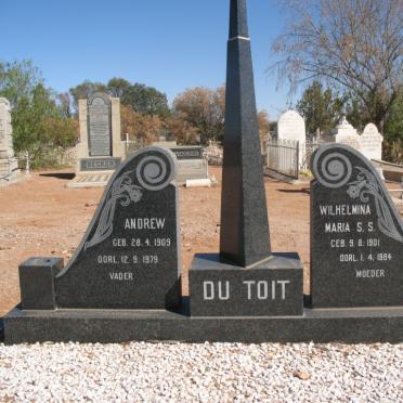TOIT Andrew, du 1909-1979 &amp; Wilhelmina Maria S.S. 1901-1984