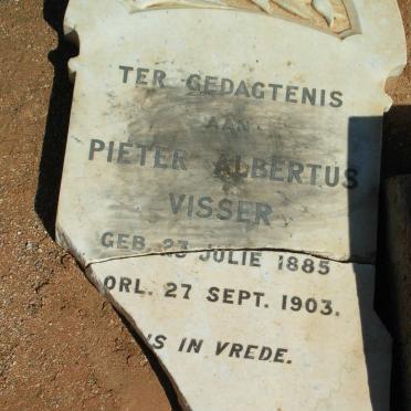 VISSER Pieter Albertus 1885-1903