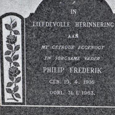 BOOYSEN Philip Frederik 1916-1963