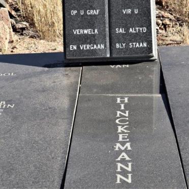 HINCKEMANN Jacob Benjamin 1925-1983 &amp; Elizabeth Wilhelmina 1930-1987