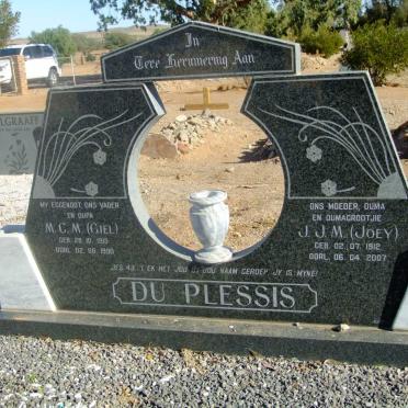 PLESSIS M.C.M., du 1913-1990 &amp; J.J.M. 1912-2007