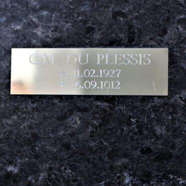 PLESSIS C.M., du 1927-2012