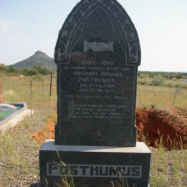 POSTHUMUS Johannes Hendrik 1900-1953