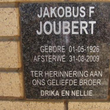 JOUBERT Jakobus F. 1926-2009