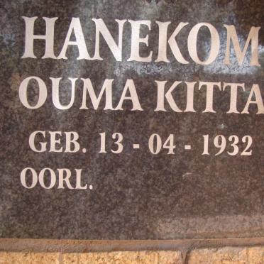 HANEKOM 1932-