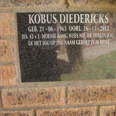 DIEDERICKS Kobus 1963-2013