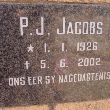 JACOBS P.J. 1926-2002