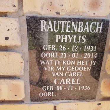 RAUTENBACH Carel 1936- &amp; Phylis 1931-2014