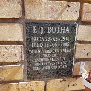 BOTHA E.J. 1946-2008