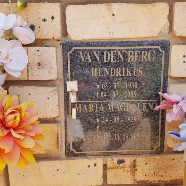 BERG Hendrikus, van den 1930-2009 &amp; Maria Magdalena 1929-