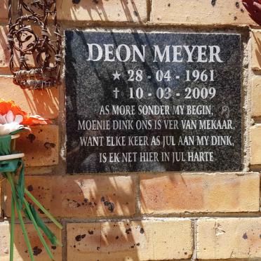 MEYER Deon 1961-2009