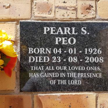 PEO Pearl S. 1926-2008