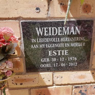 WEIDEMAN Estie 1976-2012