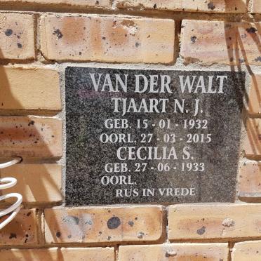 WALT Tjaart N.J., van der 1932-2015 &amp; Cecilia S. 1933-