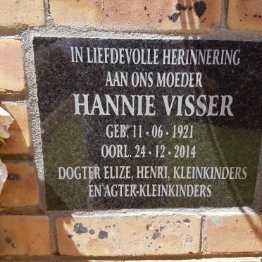 VISSER Hannie 1921-2014