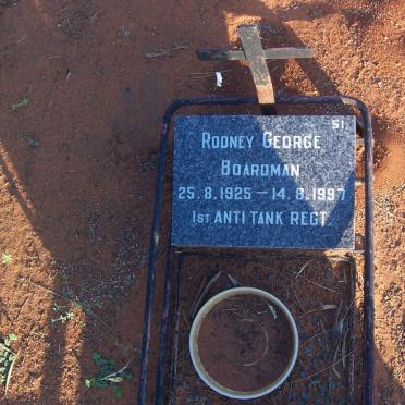 BOARDMAN Rodney George 1925-1997