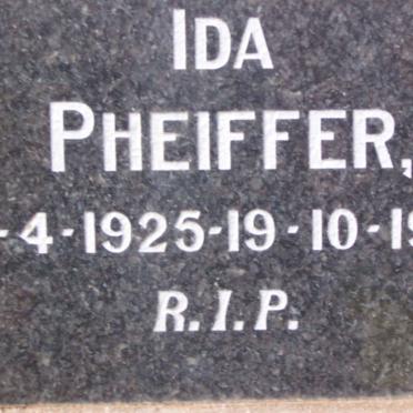 PHEIFFER Ida 1925-1992