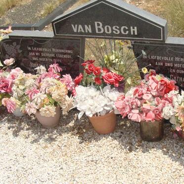 BOSCH Johannes Jacobus, van 1937-2005 &amp; Albertina Catharina Johanna 1941-
