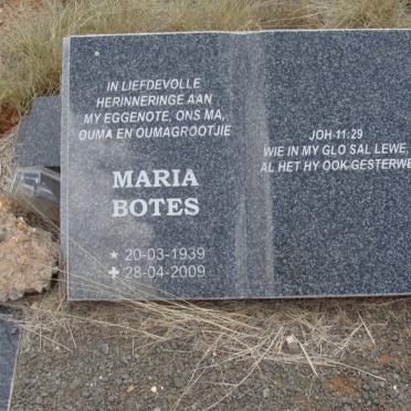 BOTES Maria 1939-2009