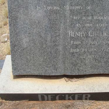 DECKER Henry Chalice 1904-1972