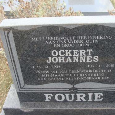 FOURIE Ockert Johannes 1928-2010