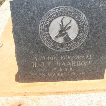 HAARHOFF H.J.F. -1944