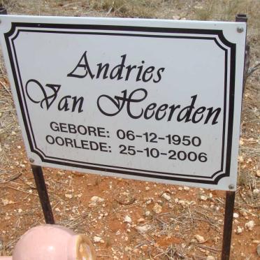 HEERDEN Andries, van 1950-2006
