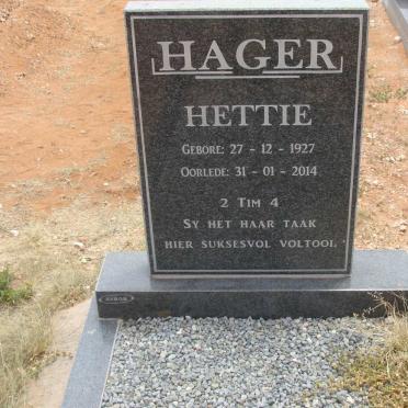 HAGER Hettie 1927-2014