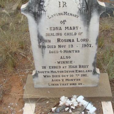 LORD Edna Mary -1907 :: LORD Winnie -1911