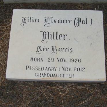 MILLER Eilian Elsmore nee HARRIS 1926-2012