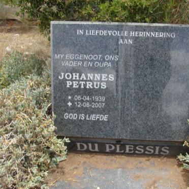PLESSIS Johannes Petrus, du 1939-2007